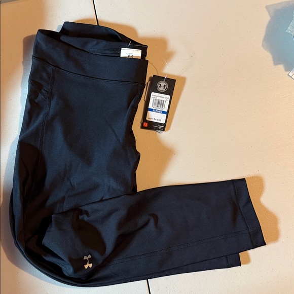 Under Armour Midnight Black Active Long Leggings - Picture 1 of 6